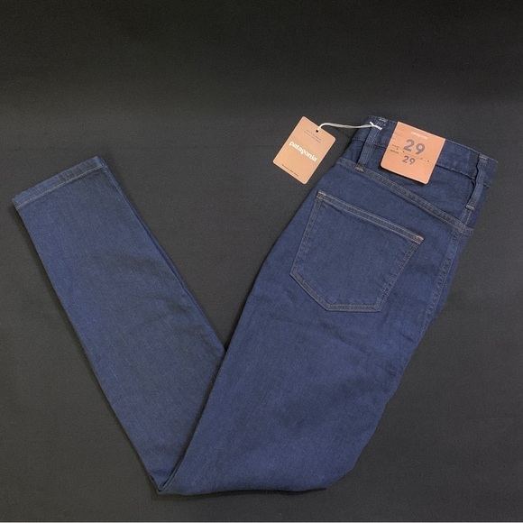 PATAGONIA Women's Organic Cotton Denim Slim Jeans Straight Leg 29 x 29 sz. 8 NWT - Picture 1 of 10
